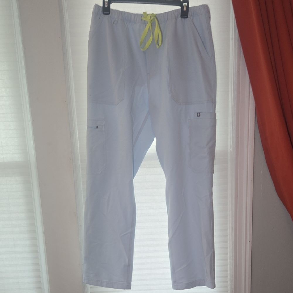 Men's Figs Gray and Yellow Cargo Pants for Versatile Style